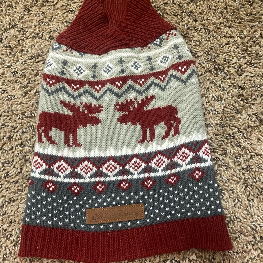 Eddie Bauer dog sweater